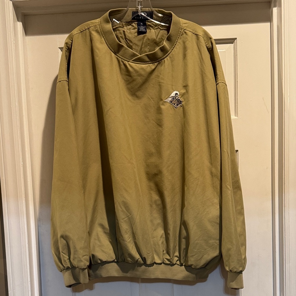 Purdue University Men's Lightweight Pullover windbreaker, XL